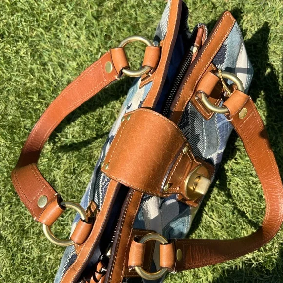 Coach Hampton Jean Turnlock Satchel - B0893-12216 - Picture 9 of 15